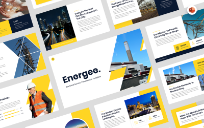 Energee - Електричне обслуговування Шаблон Powerpoint