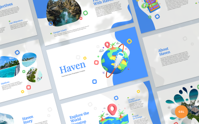 Haven – Google Slides-Vorlage für die Präsentation von Reisezielen