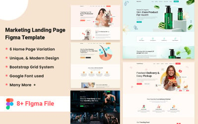 Goldaa- Marketing Landing page FIgma Template