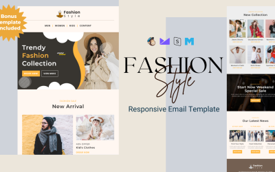 时尚风格-电子商务电子邮件模板