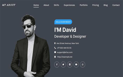 My-About Portfolio personale Modello HTML5