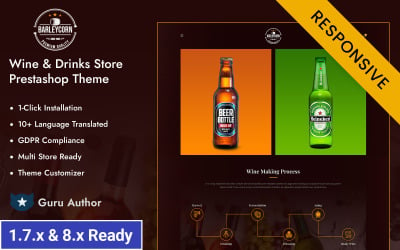 Barleycon - Wine and Drink Store Prestashop Responsive Theme