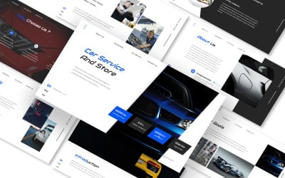 Car Service And Store 谷歌的幻灯片 Template