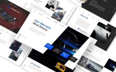 Plantilla de Keynote para tienda y servicio de automóviles