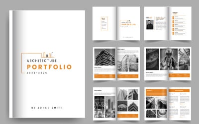 Modello di portfolio per l&amp;#39;edilizia e l&amp;#39;architettura, Interior design