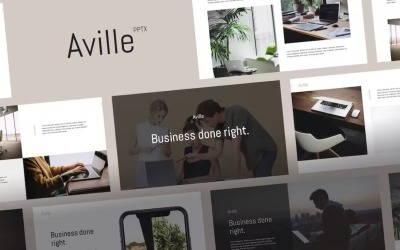 AVILLE - Minimal Powerpoint-mall