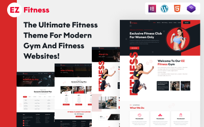 EZ Fitness — najlepszy responsywny motyw WordPress dla nowoczesnych witryn fitness i siłowni!