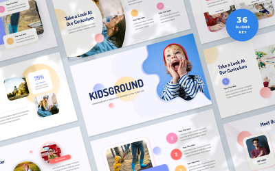 Kidsground – Keynote-Vorlage für Kindergarten- und Vorschulpräsentationen