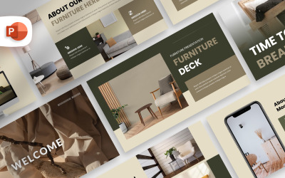 Minimalist Furniture Deck PowerPoint Template