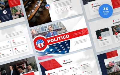 Politico - Apresentação de Campanha Eleitoral Política KeynoteTemplate