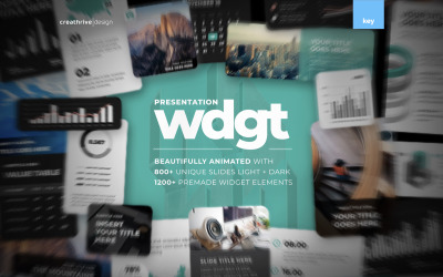 Анимированный шаблон Keynote WDGT