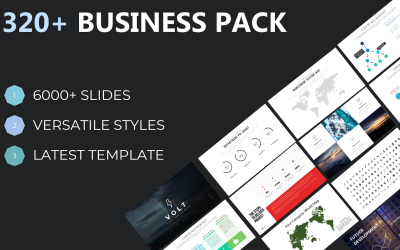 Gehobene Business Pack-PowerPoint-Vorlagen (sauber und kreativ inklusive)