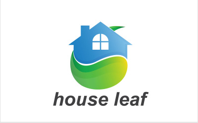 House Leaf Natural Logo Moderní