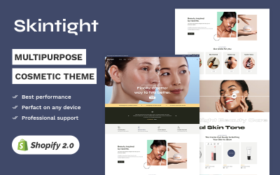 Skintight -Cosmetics &amp;amp; 2 .高级美容店.0多用途响应主题