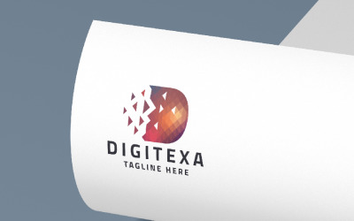 Digitexa Letter D Pro Logo模板