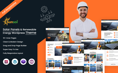 Sunsol - Solar Panels &amp;amp; Renewable Energy WordPress Theme