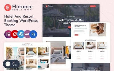 Florance - Otel ve Tatil Köyü Rezervasyonu Elementor Wordpress Duyarlı Tema