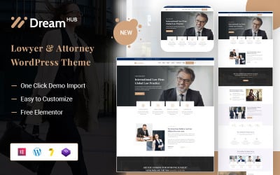 DreamHub — тема WordPress для юристов и юридических фирм