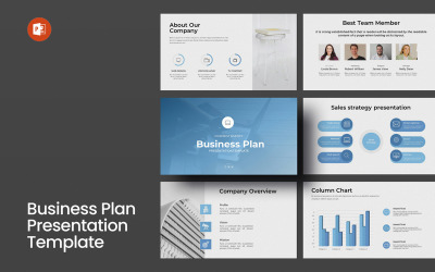 Modelo de Layout de Apresentação de Plano de Negócios