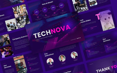 Technova -人工智能技术PowerPoint模板