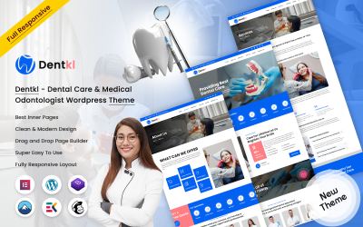 Dentkl -牙科护理 &amp;amp; Medical Odontologist WordPress Theme