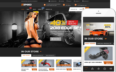 Xspeed - Otomobil Parçaları ve Araba Aksesuarları Teması WooCommerce Teması