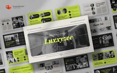 Luxxyzee - Modèle PowerPoint de mode de luxe