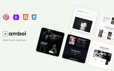 Amboi - Responsieve HTML5-portfoliosjabloon met één pagina