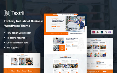 Textril - Factory Industrial Business WordPress-tema