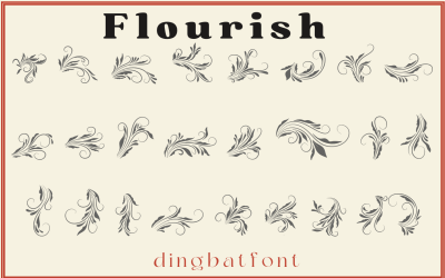 Flourish - Dingbat - Шрифт