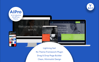 AIPRO 艺术ificial Intelligence and Industrial WordPress Theme