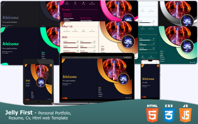 JellyFirst — szablon portfolio HTML