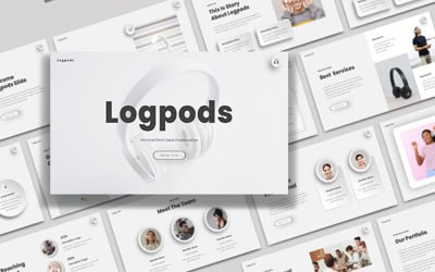 Logpods - Creative Pitch Deck PowerPoint模型