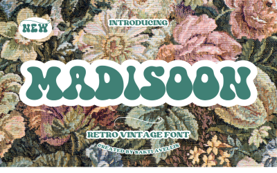 麦迪逊-复古复古的Groovy字体