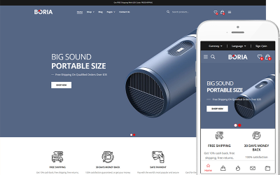 Boria - Meilleur thème de magasin d&amp;#39;électronique Thème WooCommerce