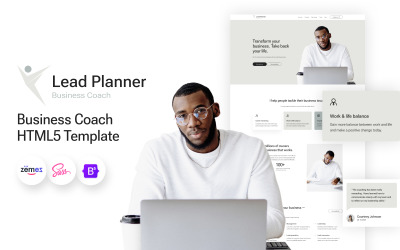Leadplanner -用于公司教练的html5网站模板