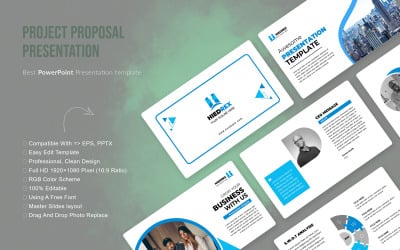 Diseño completo de presentación de PowerPoint empresarial