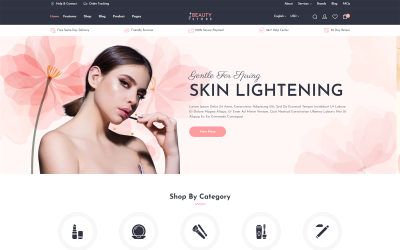BeautyStore - Hudvård och kosmetika Shopify 2.0-tema