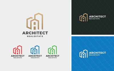 Building Architect Latter A Logo