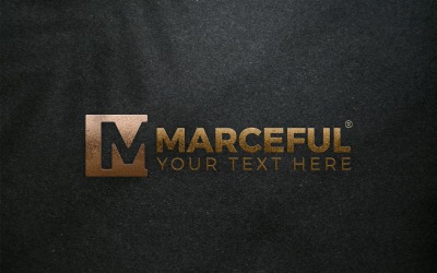 Векторні ілюстрації логотипу брендингу M