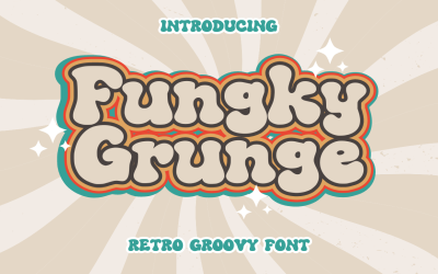 Funky Grunge - Font Groovy retrò