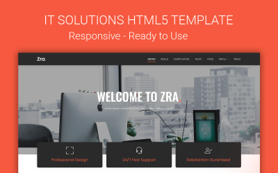 Zra - Technology &amp;amp; 商业服务登陆页模板