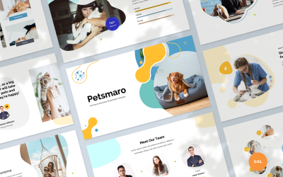 Petsmaro - Догляд за домашніми тваринами та ветеринарна презентація Шаблон Google Slides