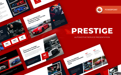 Prestige - Automotive Service Sjablonen PowerPoint presentatie