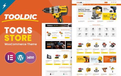 Tooldic - Power Equipment Tools en Auto Parts WooCommerce-thema