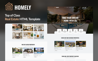 Homely - Emlak Çözümü için Kapsamlı Gayrimenkul HTML Şablonunuz