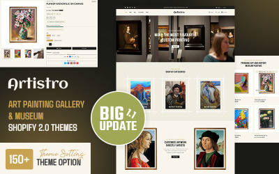 Artistro - Art Painting Gallery & Museum Shopify 2.0 Themes