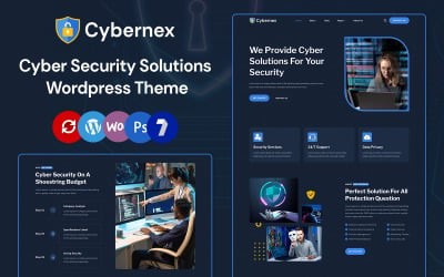 Cybernex - Cyber-Sicherheitslösungen Elementor Wordpress Responsive Theme