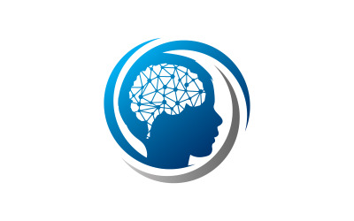 Mindsol Logo大脑设计AI Logo