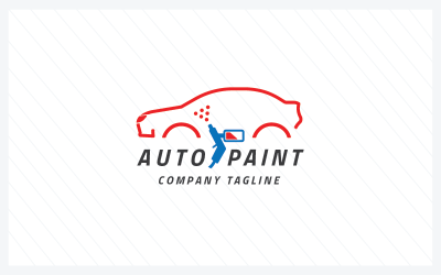Auto Paint Pro Logo模板